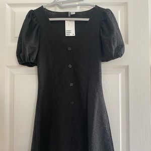 NWT H&M black mini dress